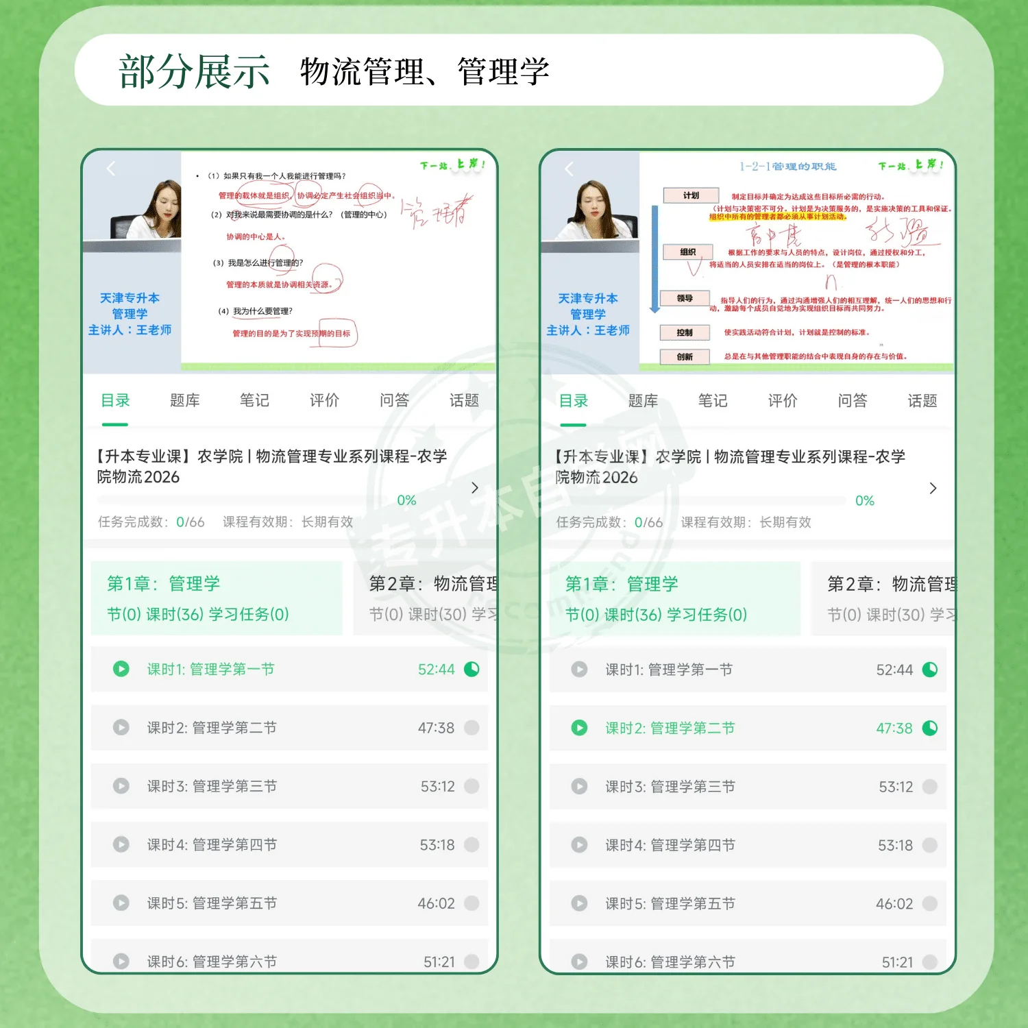 2026天津农学院物流管理专升本正版网课购买-专升本自学网