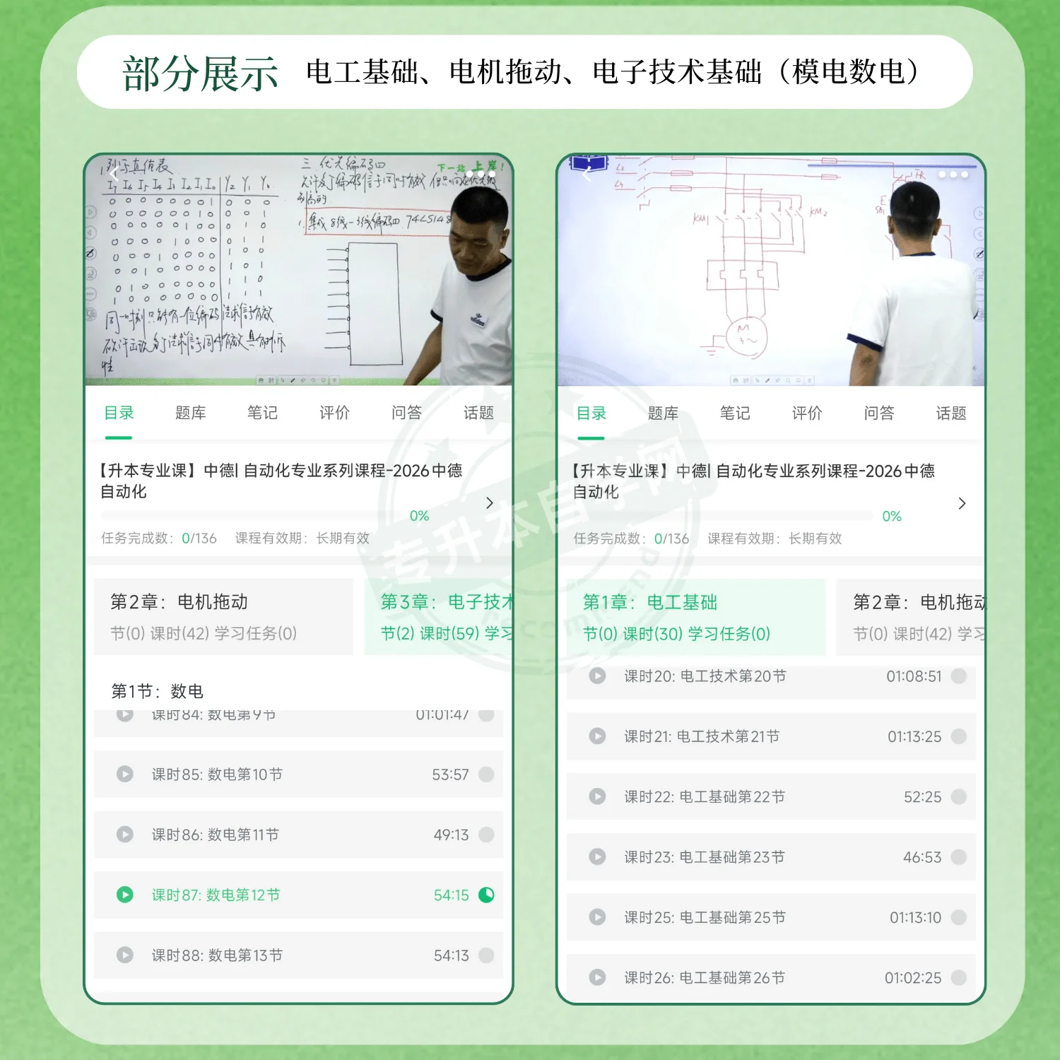 2026天津中德应用技术大学自动化专升本正版网课-专升本自学网